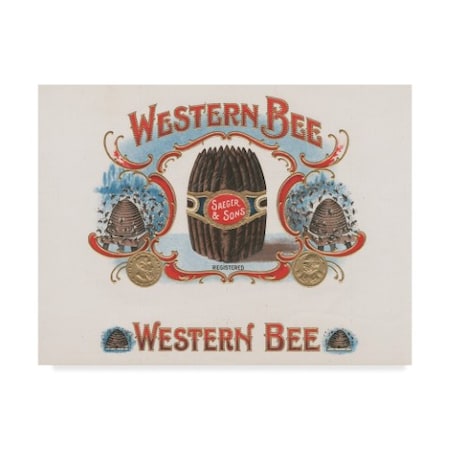 Art Of The Cigar 'Western Bee' Canvas Art,18x24